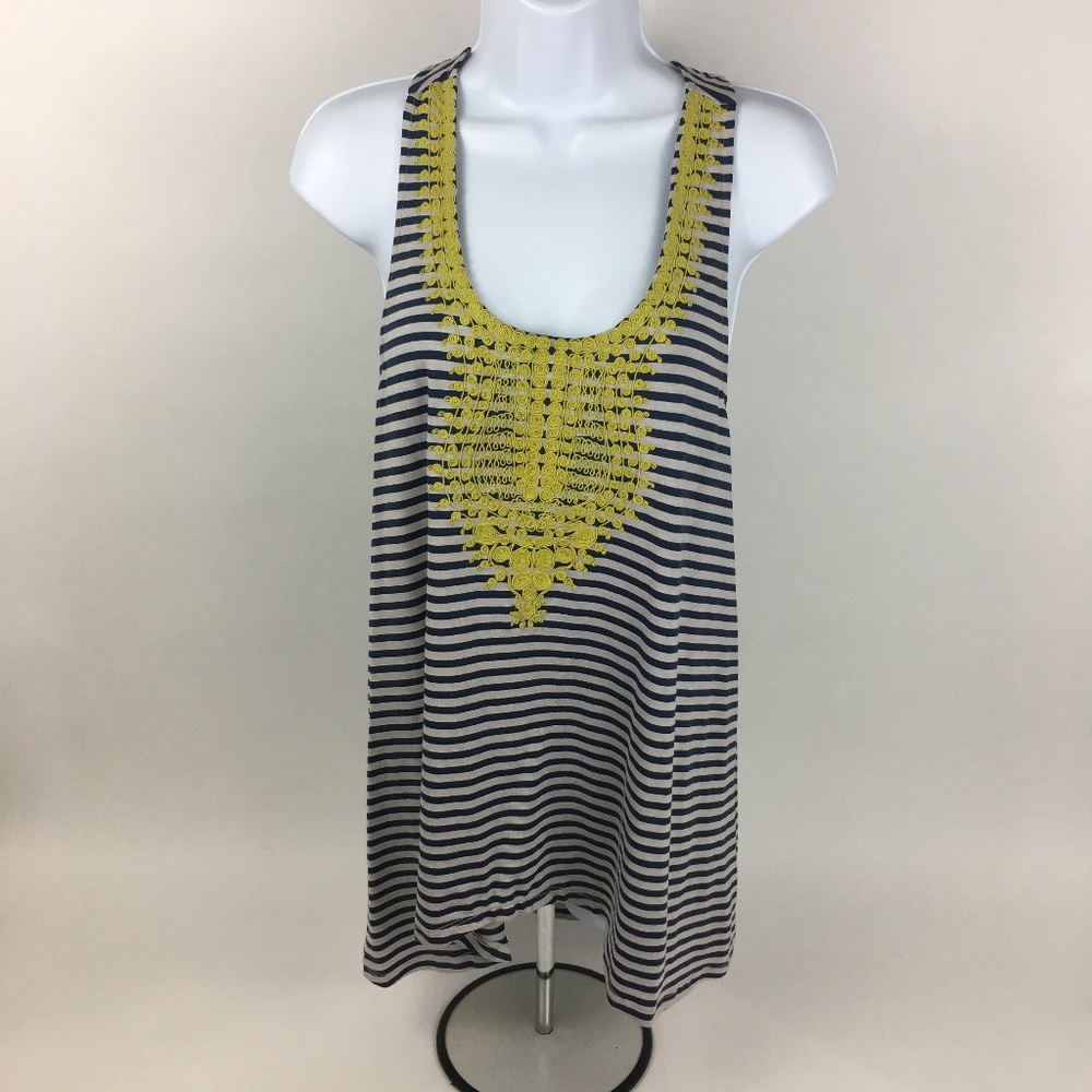 Womens THML Racerback Embroidered Tank Top Size L